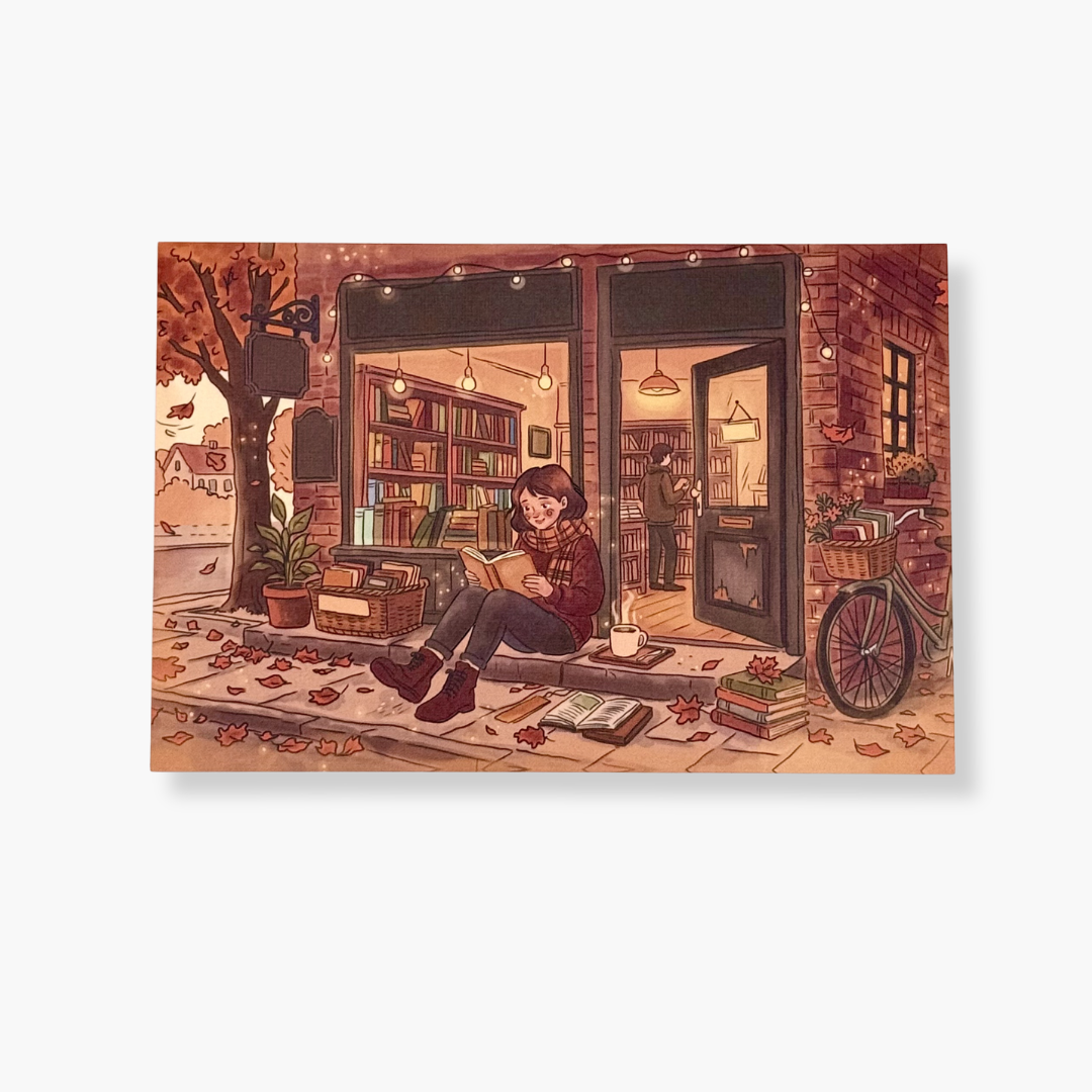 Cartolina Fall Bookstore