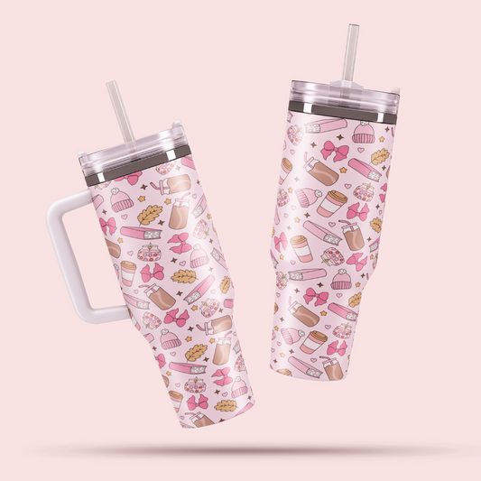 Travel Mug 1200 ml - Pink Coffee Cozy
