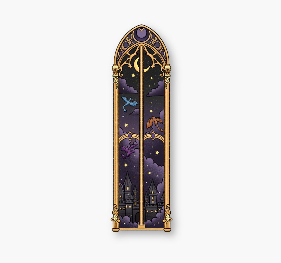 Segnalibro Sagomato - Dragon Golden Window