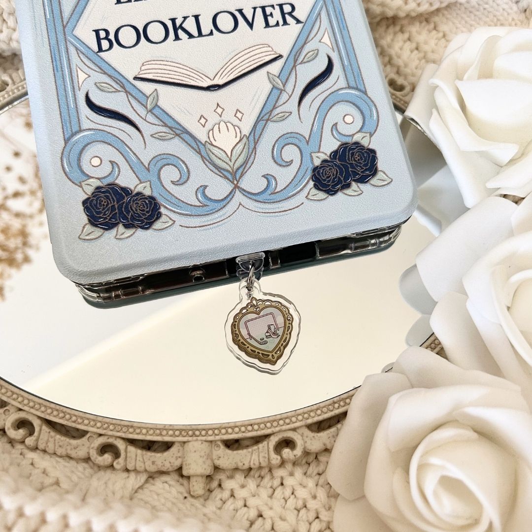 Dust Charm per E-reader/ Smartphone - Hockey Heart