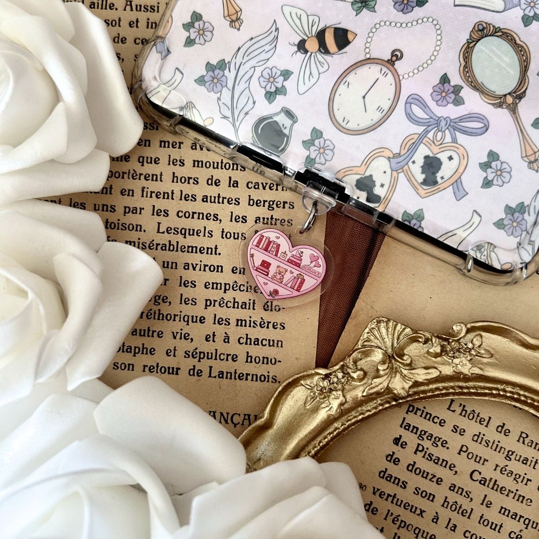 Dust Charm per E-reader/ Smartphone - Romance Shelf