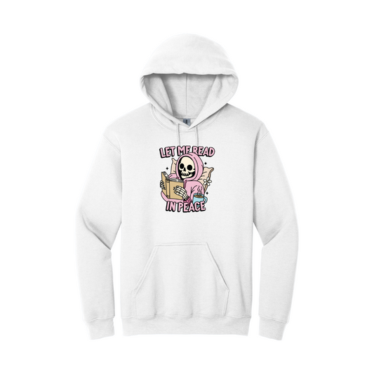 Felpa con Cappuccio - Let Me Read in Peace