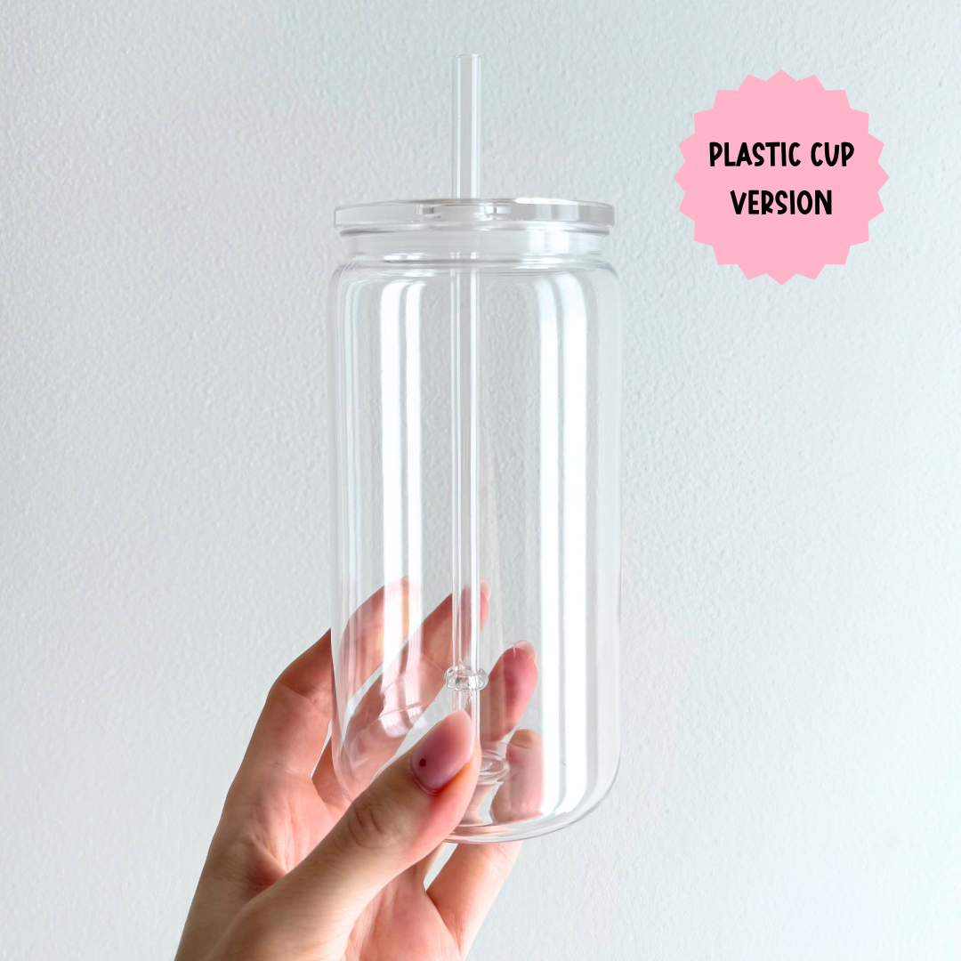 Glass Cup 500 ml - Bookish Summer