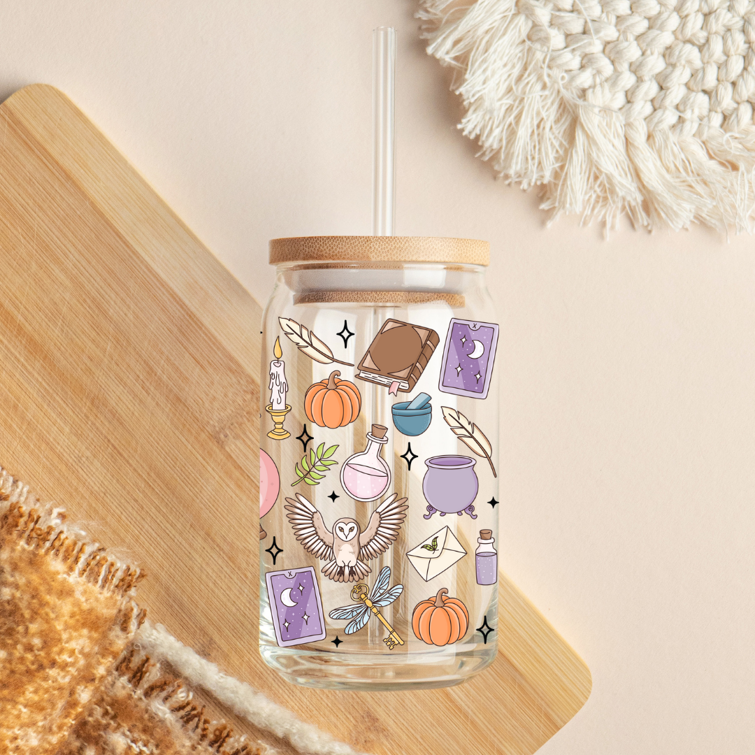 Glass Cup 500 ml - Witchy Witchy