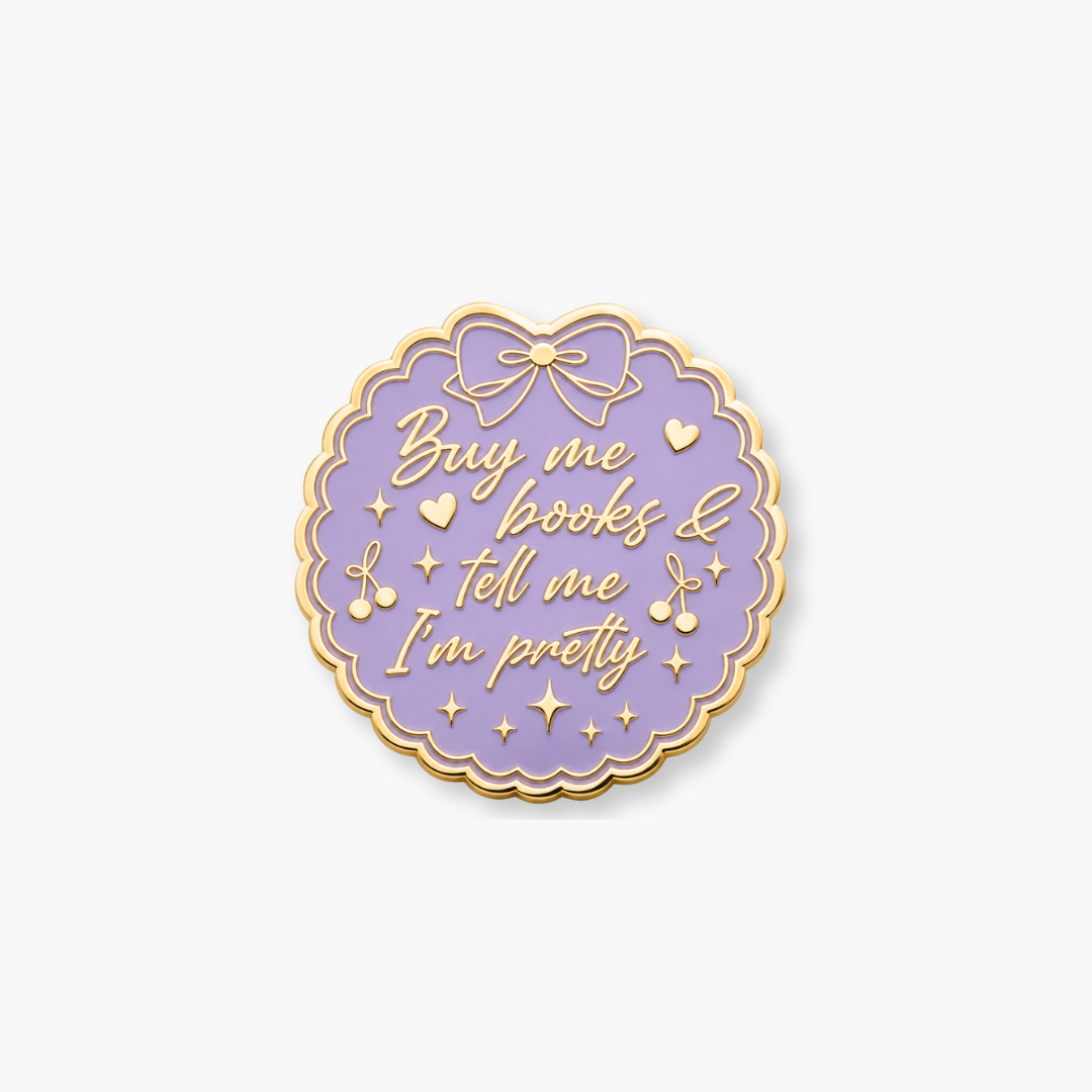 Spilla Buy Me Books Violet