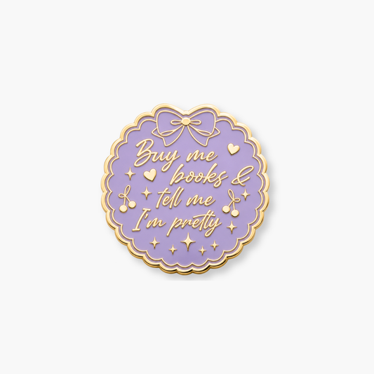 Spilla Buy Me Books Violet