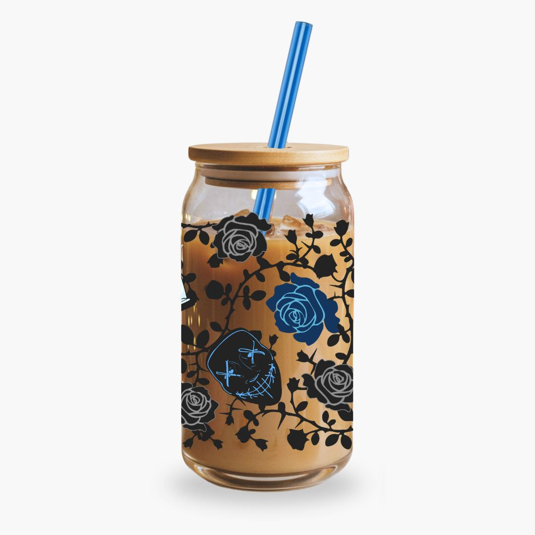 Glass Cup 500 ml - Broken Rose-  Official Licensed Merch