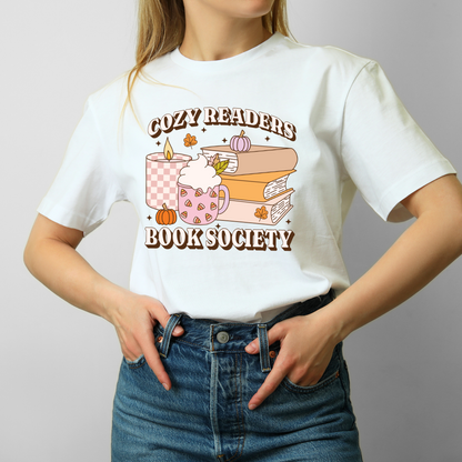 Cozy Reader Book Society T-Shirt