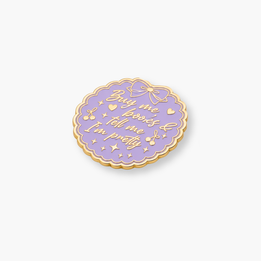 Spilla Buy Me Books Violet