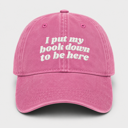 Cappello - I put my book down to be here