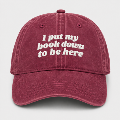 Cappello - I put my book down to be here