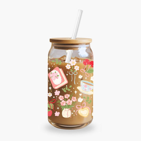 Glass Cup 500 ml - Springful - NEW