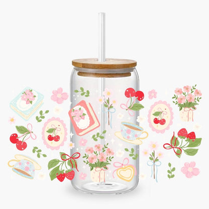 Glass Cup 500 ml - Springful - NEW
