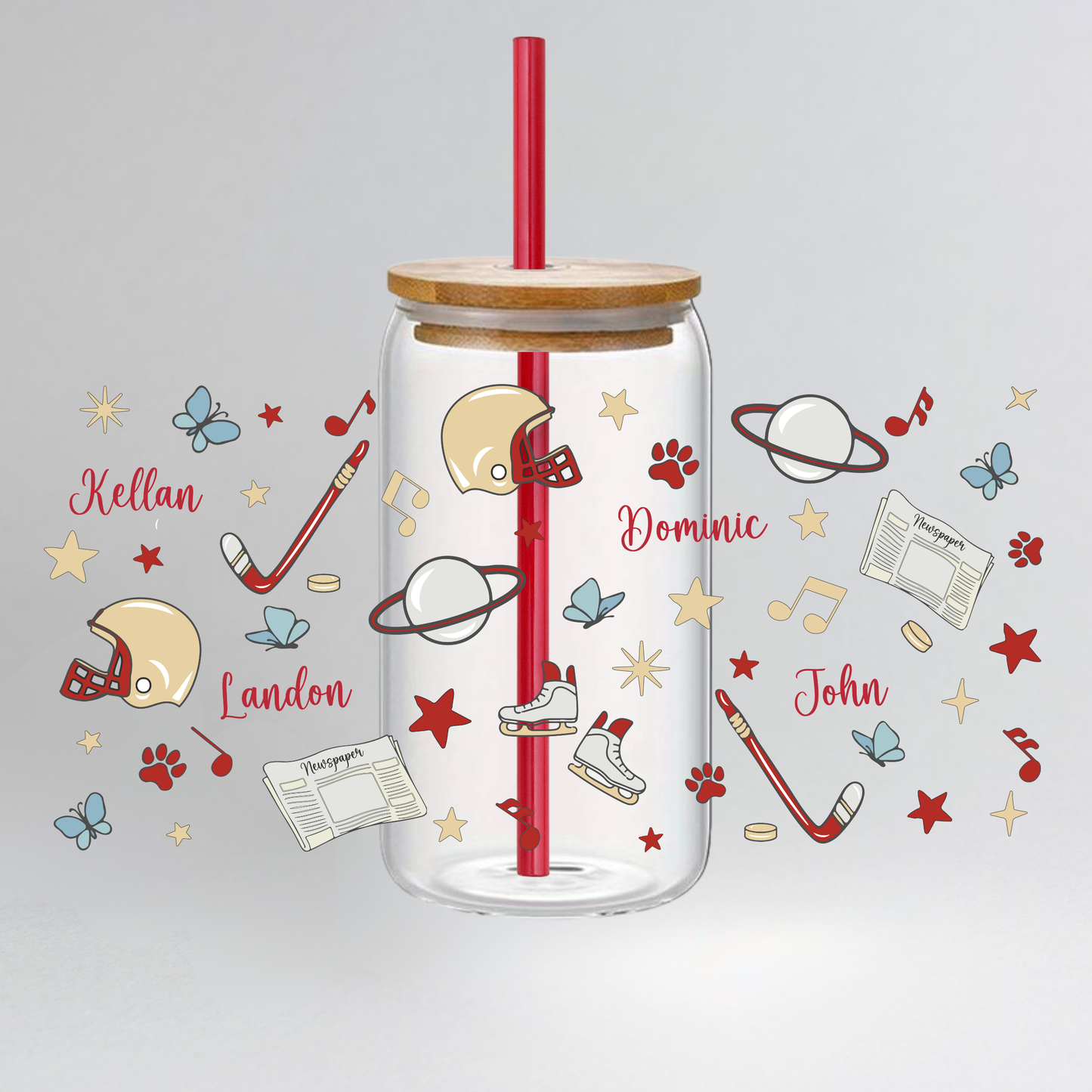 Off Love Series - Glass Cup 500ml Pattern Special Ed