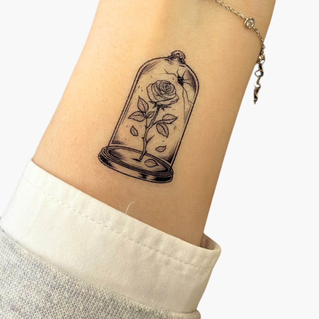 Set Temporary Tattoos - Broken Rose - Official Licensed Merch
