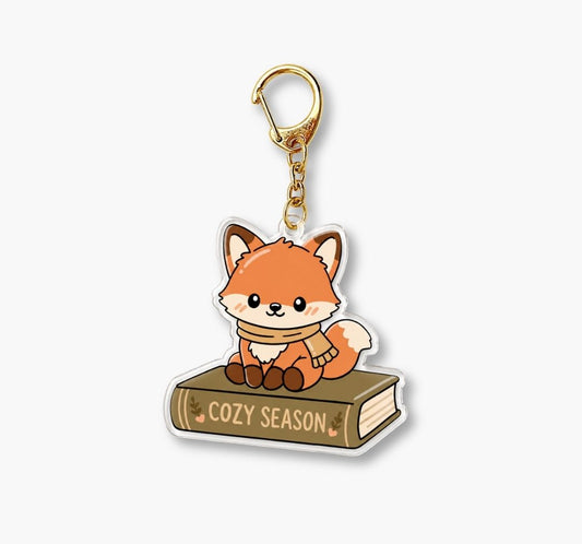 Bookish Keychain- Foxy - NEW