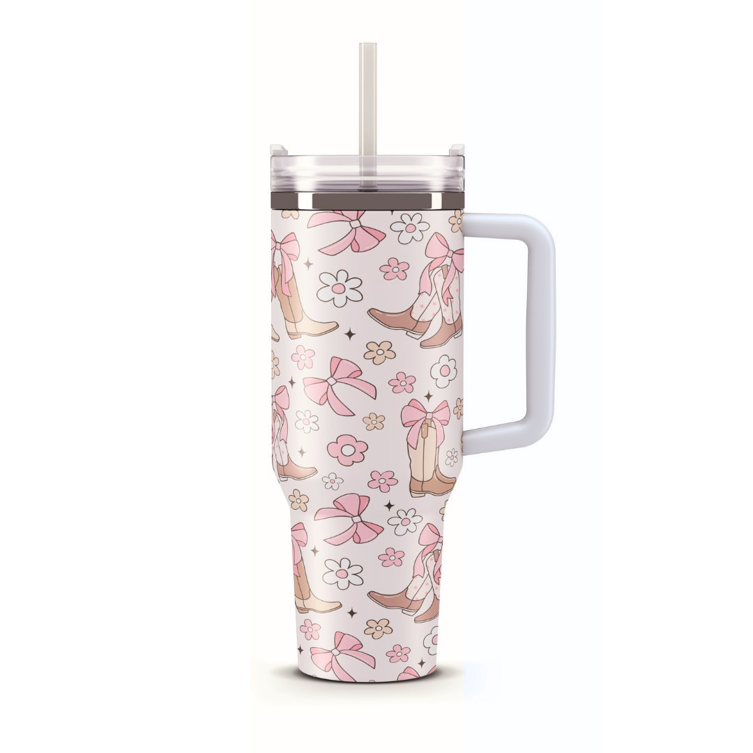 Travel Mug 1200 ml - Coquette Cowgirls