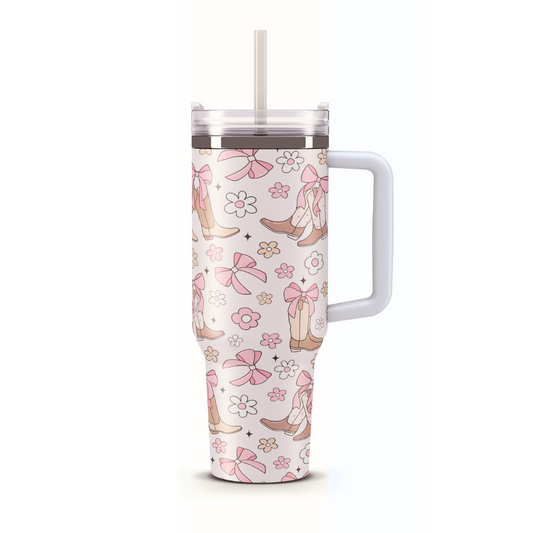 Travel Mug 1200 ml - Coquette Cowgirls