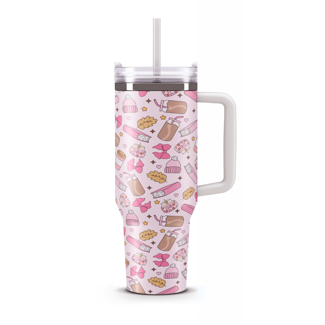 Travel Mug 1200 ml - Pink Coffee Cozy