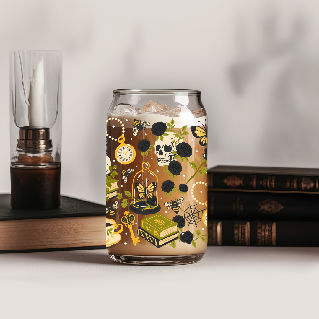 Glass Cup 500 ml - Gothic Wrap