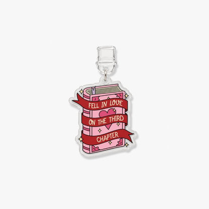 Dust Charm for E-reader/ Smartphone - Fell In Love Book