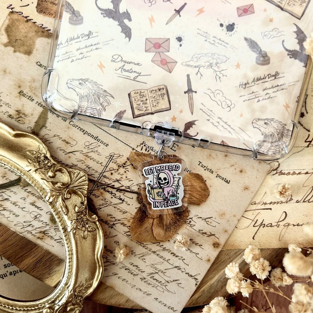 Dust Charm per E-reader/ Smartphone - Let Me Read