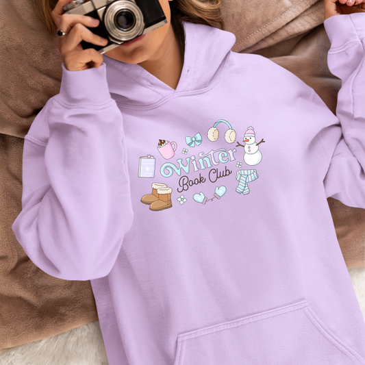 Felpa con Cappuccio - Winter Book Club