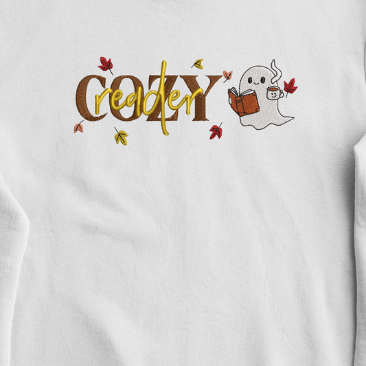 Felpa Ricamata - Cozy Reader