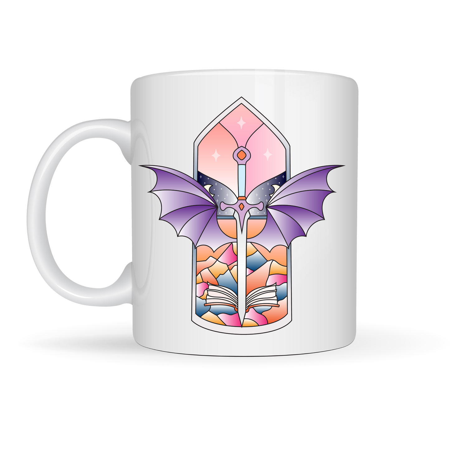 Tazza in ceramica 300 ml - Fantasy Stained Glass