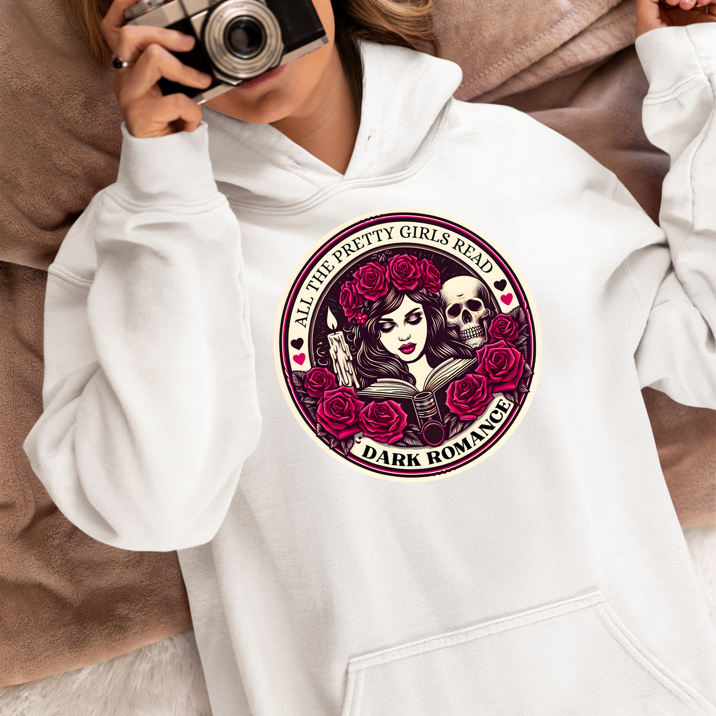 Felpa con Cappuccio - Girls Read Dark Romance