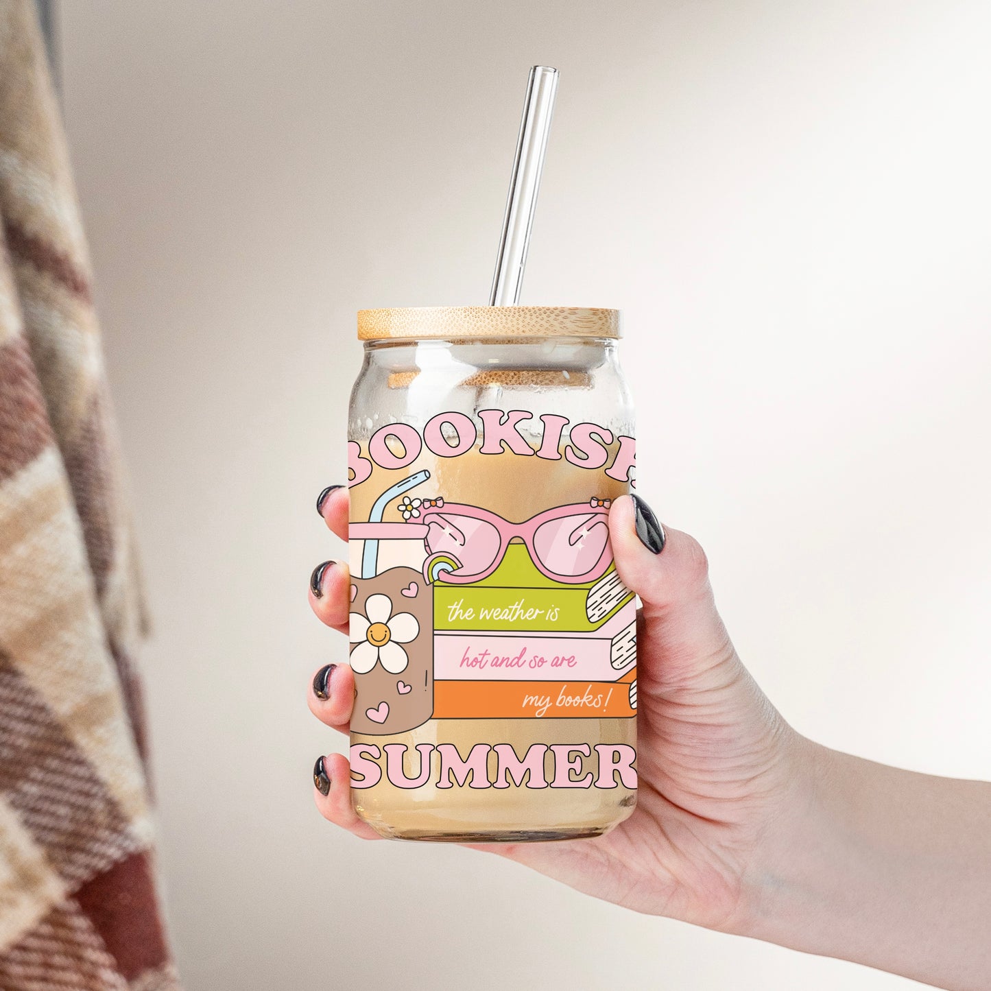 Glass Cup 500 ml - Bookish Summer