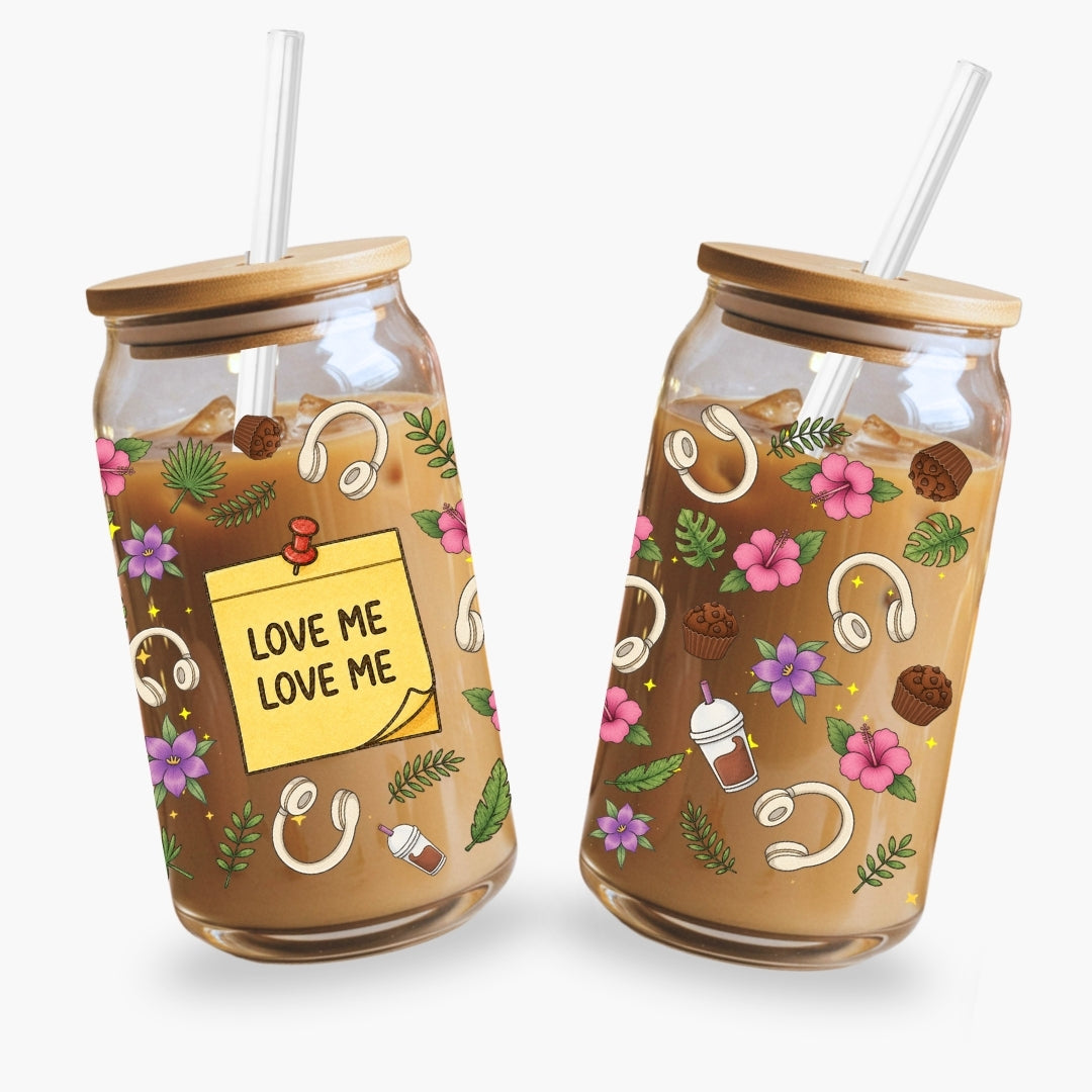 Glass Cup Love Me Love Me – Official Licensed Merch