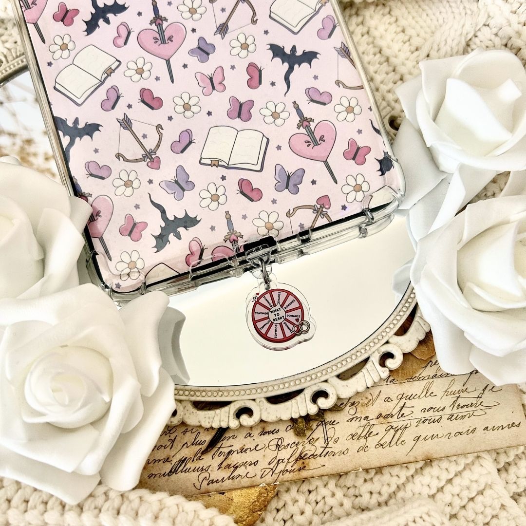 Dust Charm per E-reader/ Smartphone - Romance Wheel