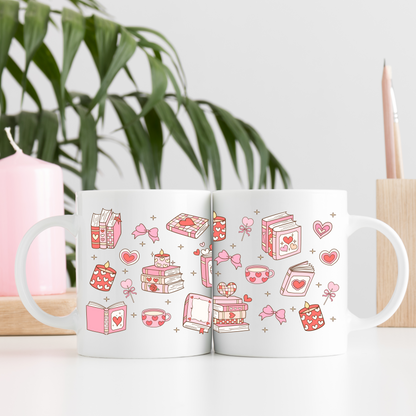 Ceramic mug 300 ml - Bookish Valentine