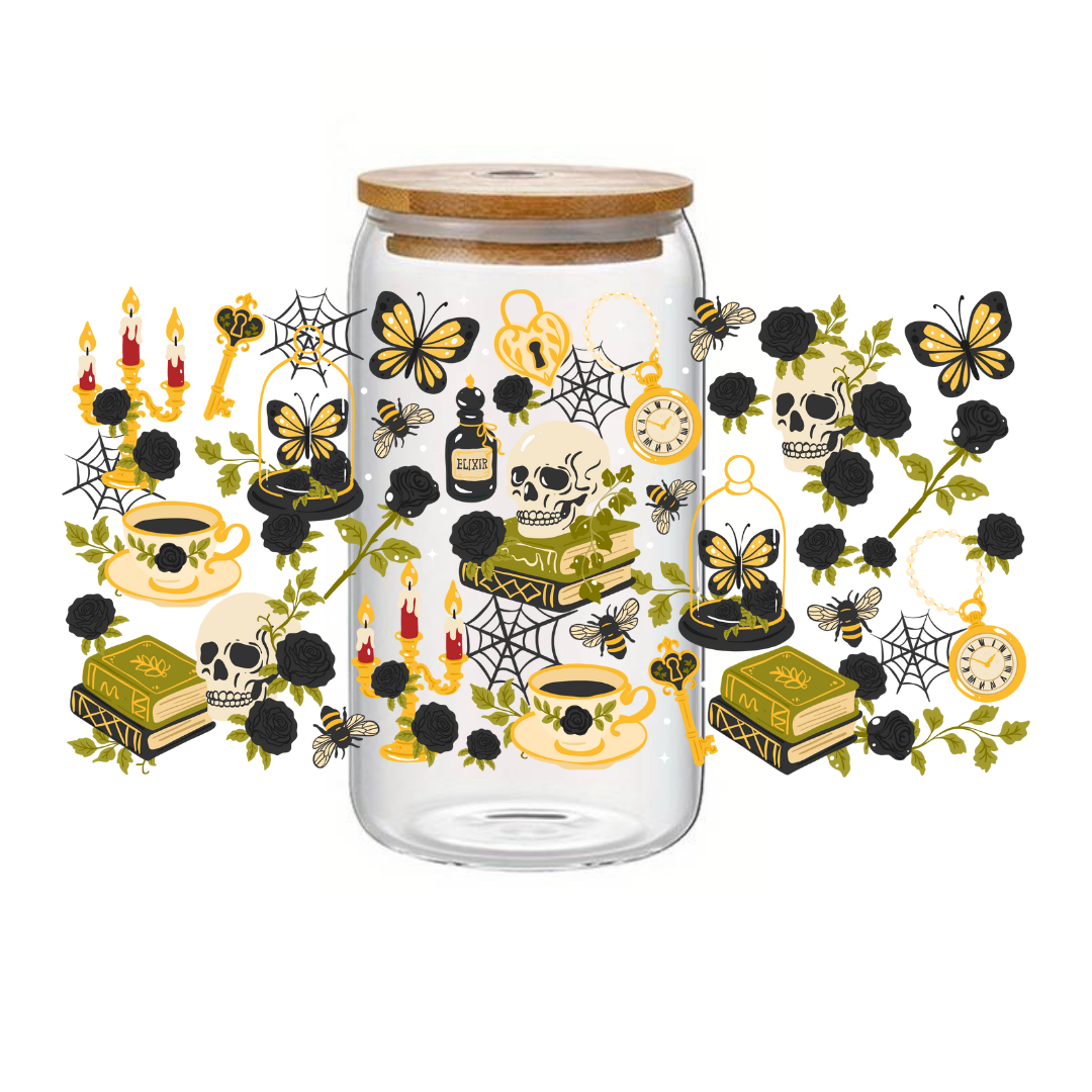 Glass Cup 500 ml - Gothic Wrap