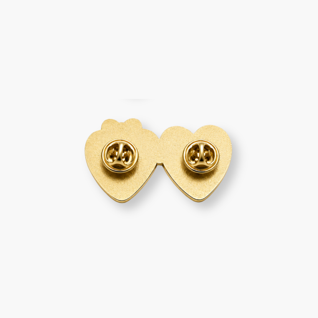 Spilla Double Heart