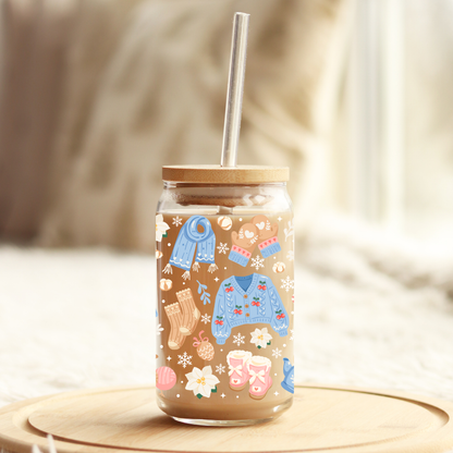 Glass Cup 500 ml - Winter Wrap