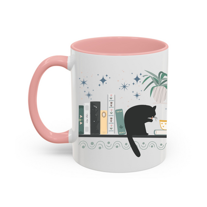 Tazza in ceramica 300 ml - Bookshelf Cat