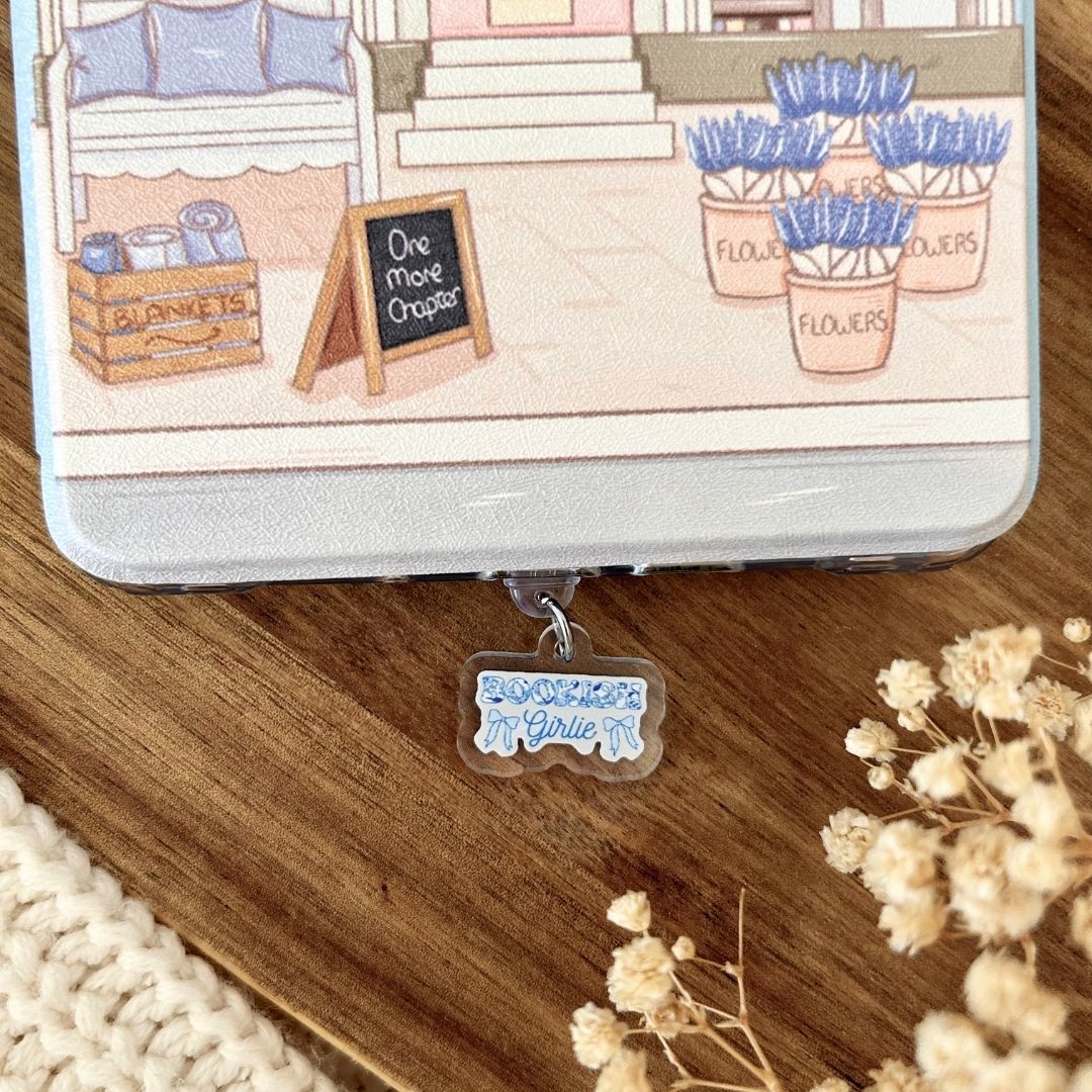 Dust Charm per E-reader/ Smartphone - Bookish girlie