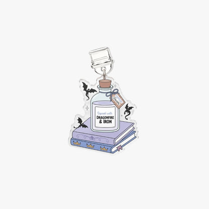 Dust Charm per E-reader/ Smartphone - Dragonfire & Iron
