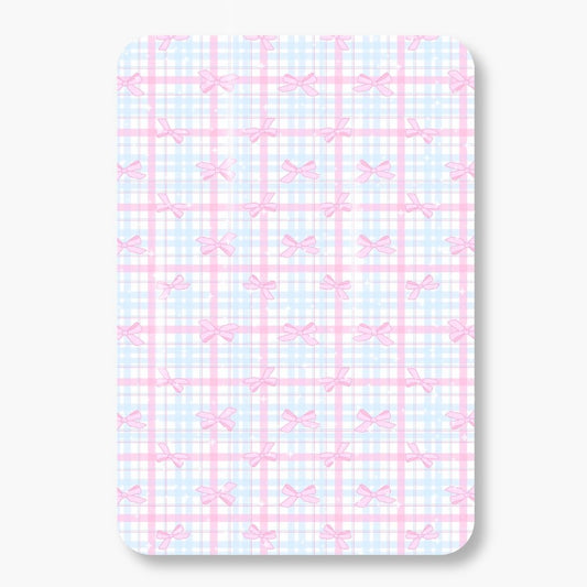 Inserto per E-Reader- Pink Coquette Tartan