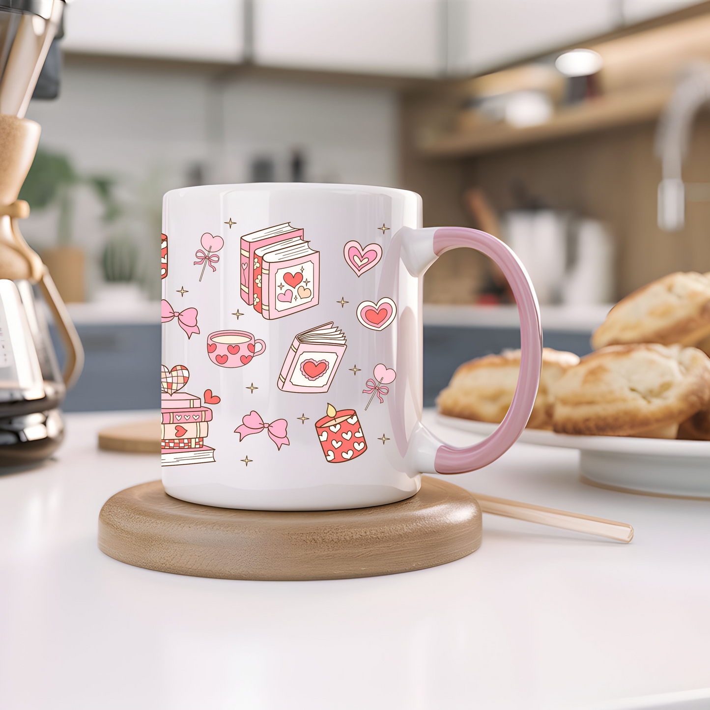 Ceramic mug 300 ml - Bookish Valentine