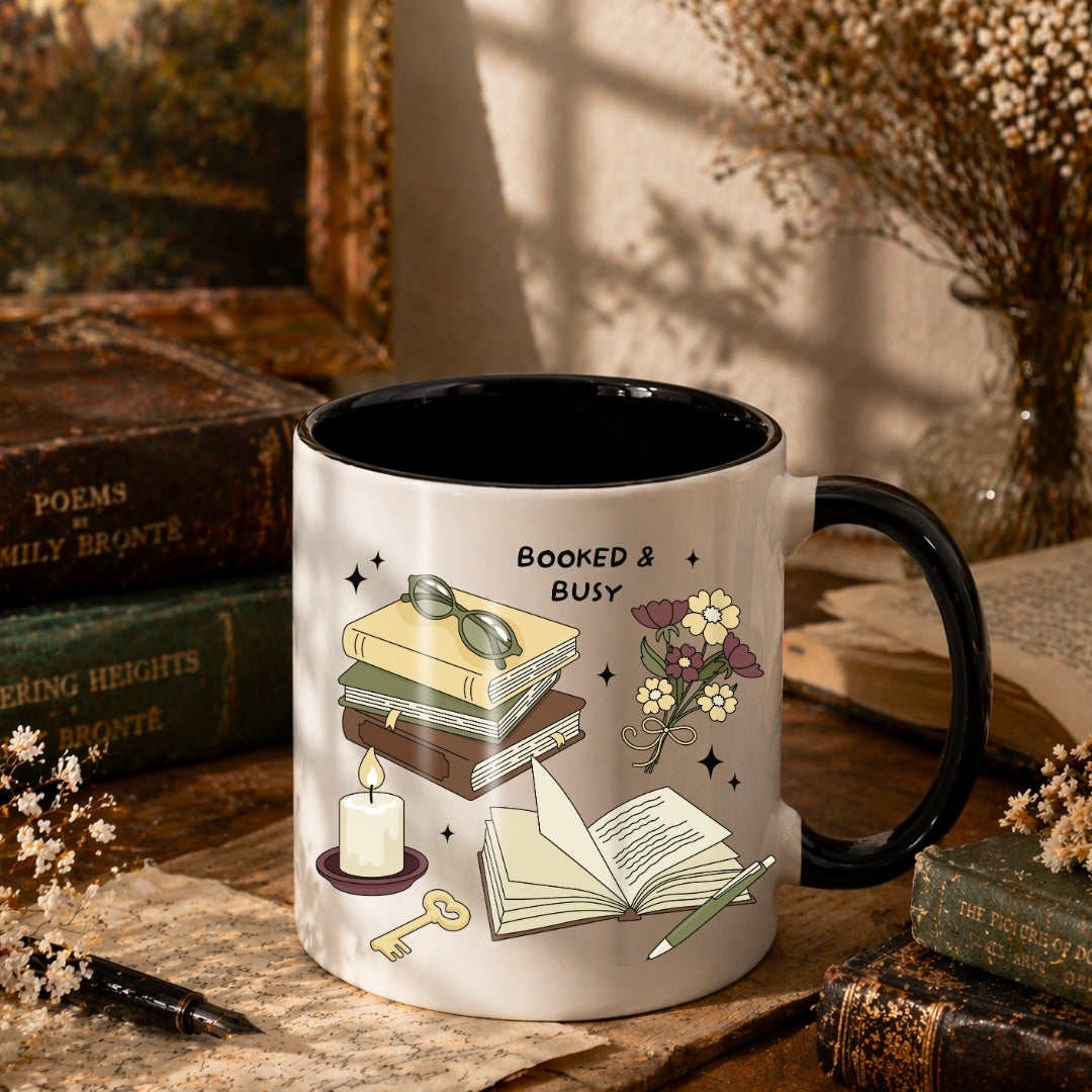 Tazza in ceramica 300 ml - Booked & Busy