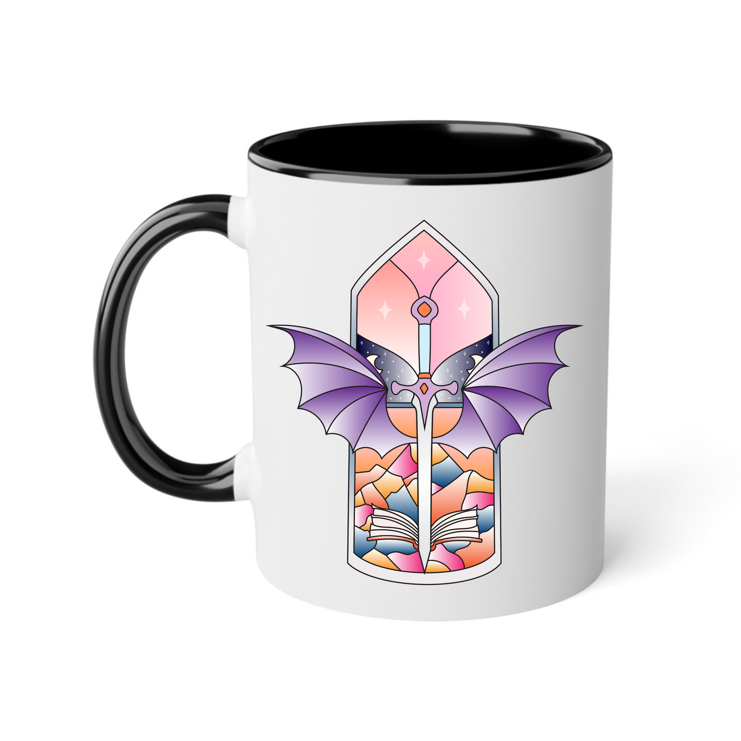 Tazza in ceramica 300 ml - Fantasy Stained Glass