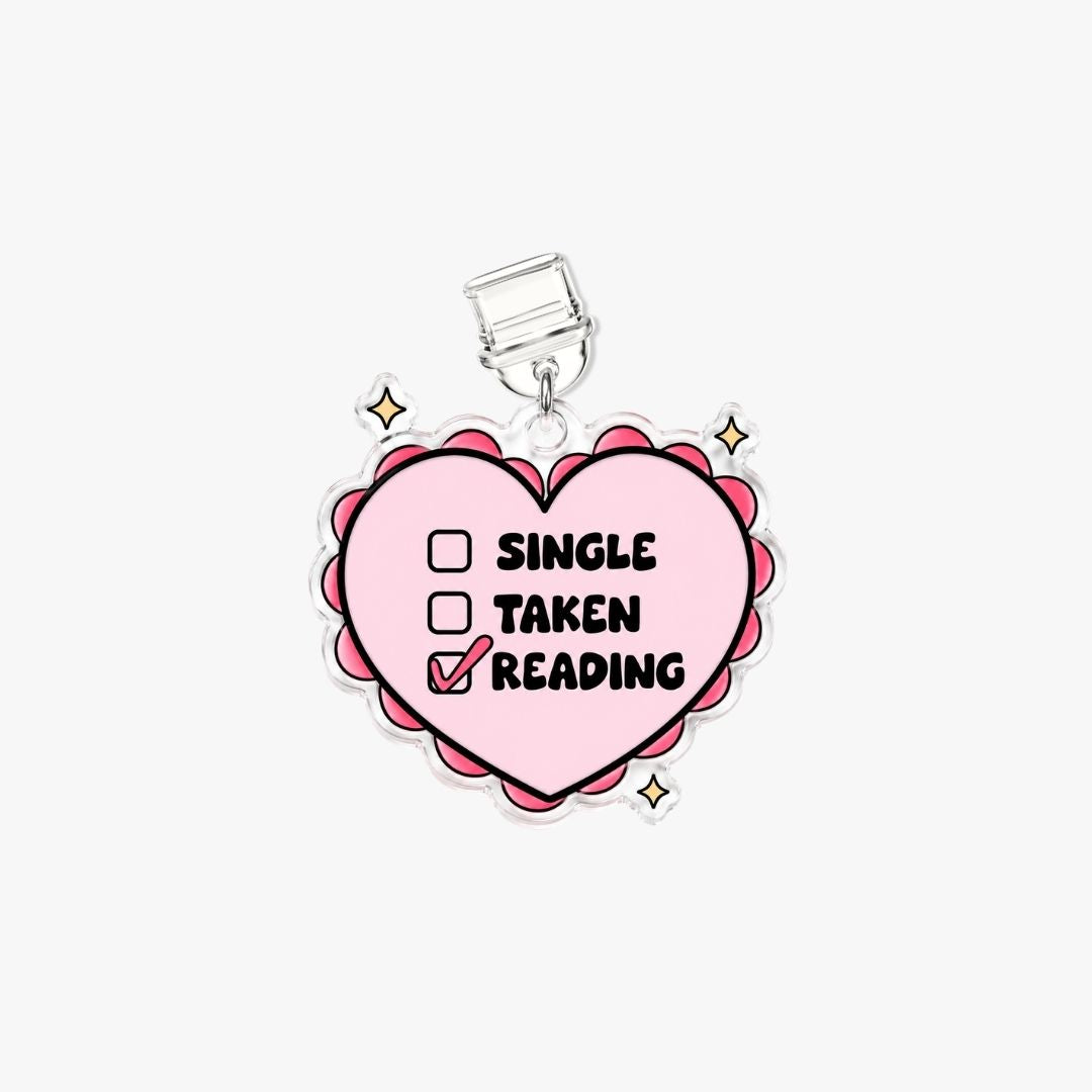 Dust Charm per E-reader/ Smartphone - Single Taken Reading