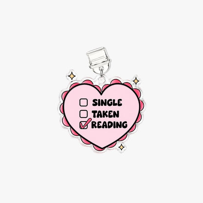 Dust Charm per E-reader/ Smartphone - Single Taken Reading