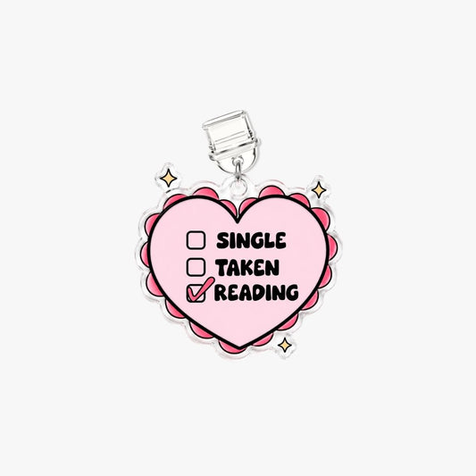 Dust Charm per E-reader/ Smartphone - Single Taken Reading