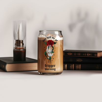 Glass Cup 500 ml - Trigger Warning