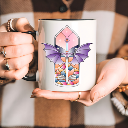 Tazza in ceramica 300 ml - Fantasy Stained Glass