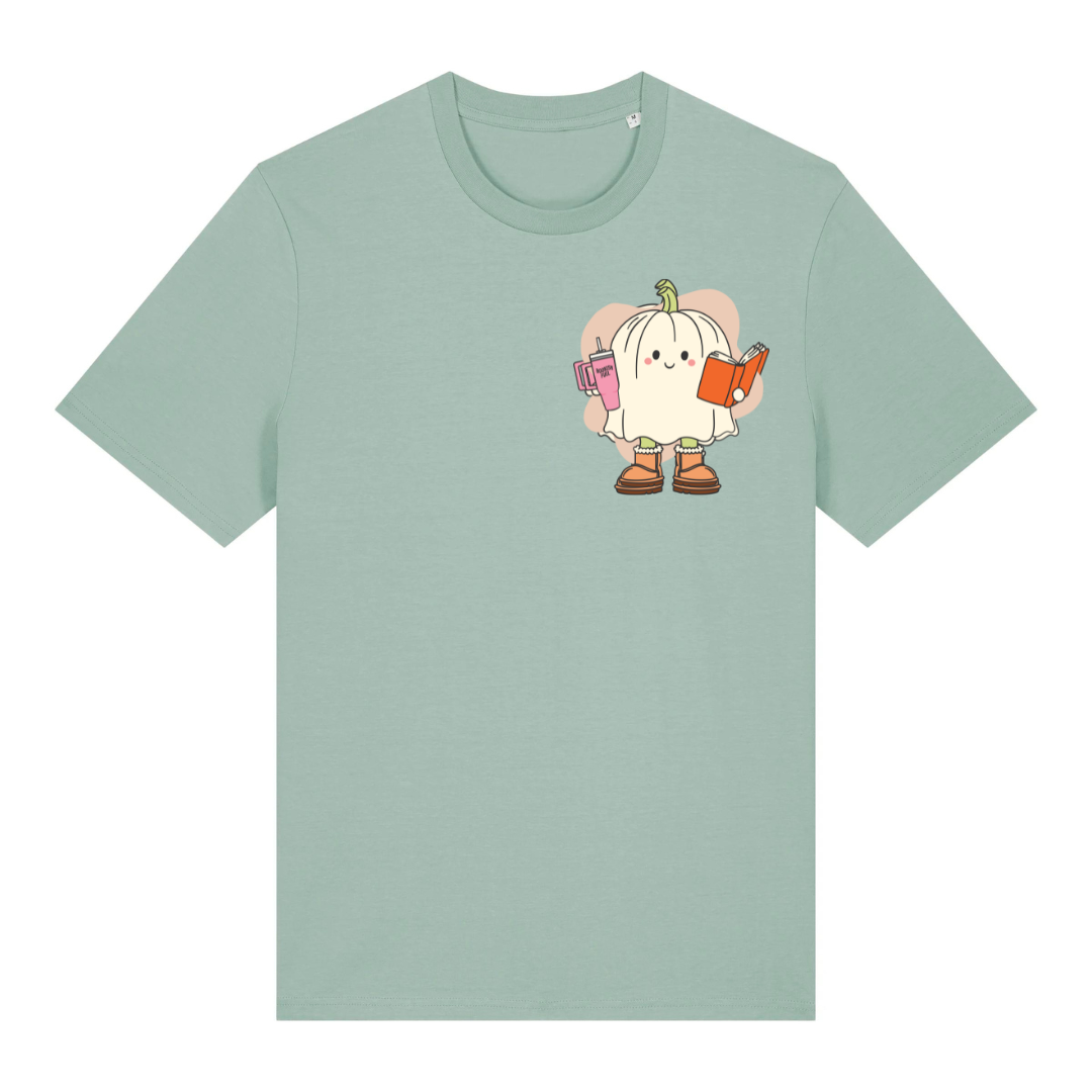 T-Shirt Pumpkin Ghost Reader